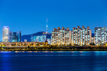 Fototapeta na wymiar Seul miejskiego miasta