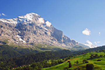 Fototapeta premium Die legendäre Eiger-Nordwand im Berner Oberland