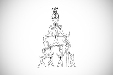 Composite image of white background with vignette