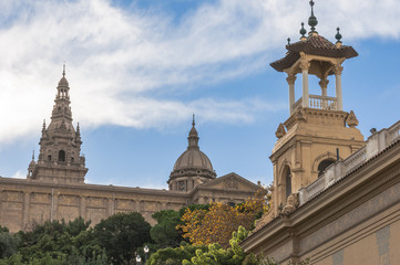Fototapeta premium Barcelona, Altstadt, Museum, Herbst, Spanien