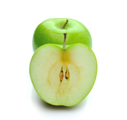 green apple isolated on white background