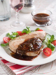 Grilled tuna steak