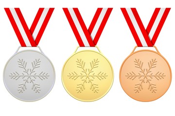 Österreichische Medaillen fur die Winterspiele