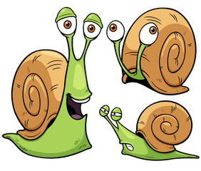 Vector illustration of Snail cartoon © sararoom