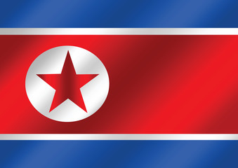 North Korea flag themes idea design