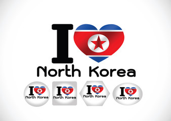 North Korea flag themes idea design