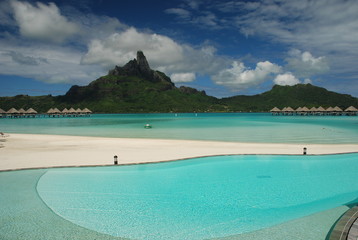 Tropical resort. Bora Bora, French Polynesia