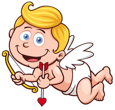 Vector illustration of a Valentine's Day cupid