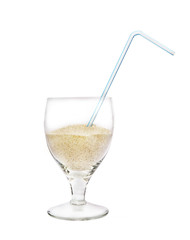 drought concept - drinking sand