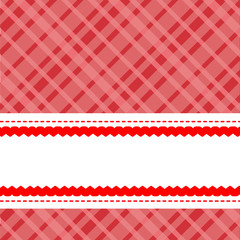 Background-Pink & Red Checkered with White Copy Space