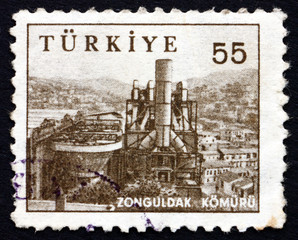 Postage stamp Turkey 1959 Coal Mine, Zonguldak