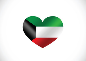 Obraz premium Kuwait Flag themes idea design
