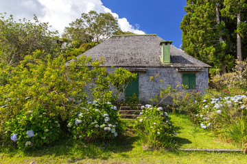 Fototapeta na wymiar House at Bélouve, La Réunion