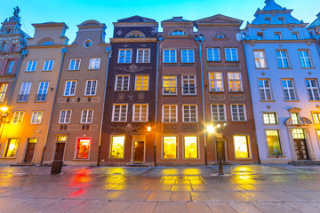 Obraz premium Architecture of old town in Gdansk, Poland