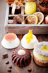 Soap with coffee and chocolate.SPA and body care products.