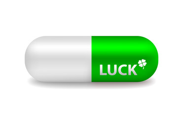 vector pill of luck