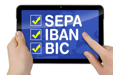 Tablet mit SEPA