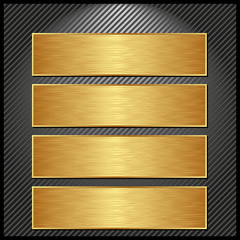 Obraz premium golden banners