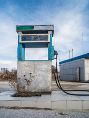 Old gas pump