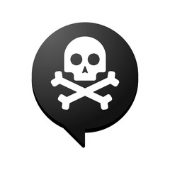 Comic balloon with icon