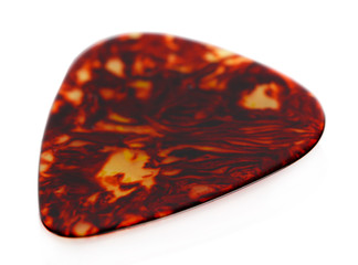 Colorful plectrum isolated on white