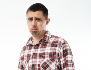 Fototapeta premium sad man