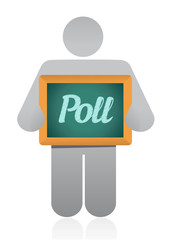 poll message illustration design