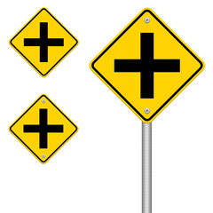 Fototapeta premium Road Sign Crossing