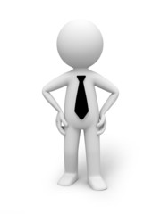 A 3D people a businessman