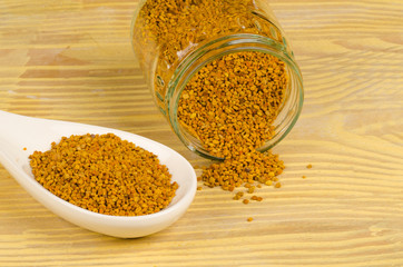 Bee pollen still life