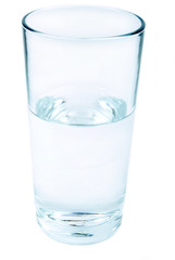 glass of water isolated