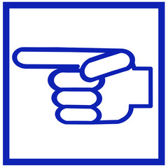 方向を案内するロゴマーク