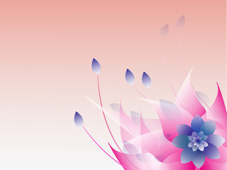 Naklejka premium Abstract colorful floral background.