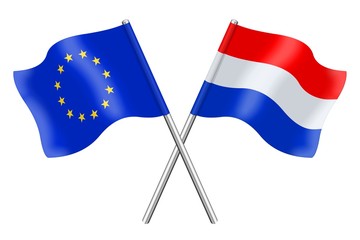 Vlaggen : Europa met Nederland