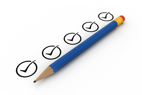 pencil with checklist