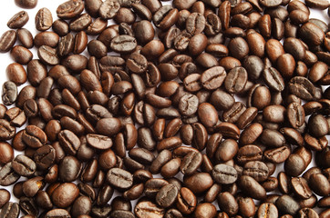 Roasted coffee beans, can be used as a background