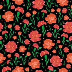 Fotobehang Tropische Bladeren Seamless floral background  © Angelinna