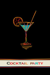 Cocktail party card