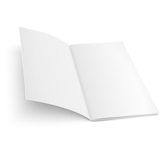 Brochure template on white background.