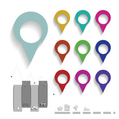 Map pin color set