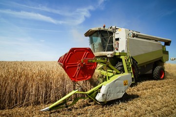 Obraz premium Mähdrescher, Nahaufnahme