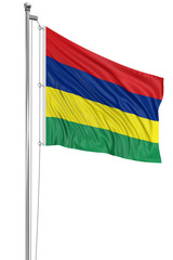 3D flag of Mauritius