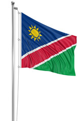 3D Namibia flag