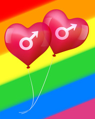 Balloons in gay love