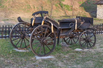 Fototapeta na wymiar Old passenger cart