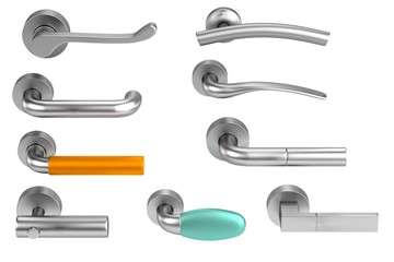 realistic 3d render of handles
