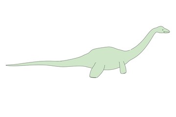 Fototapeta premium cartoon image of lochness monster