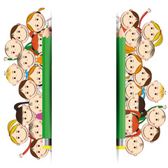 Fototapeta premium Back to school