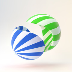 3D abstract  illustration. Vector template.