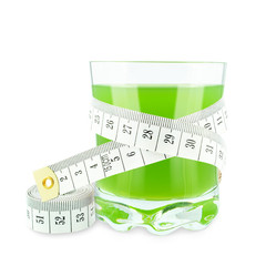 juice with kiwi and meter